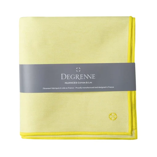 Pale Yellow Cotton & Linen Shades