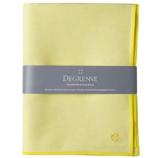 Pale Yellow Cotton & Linen Shades