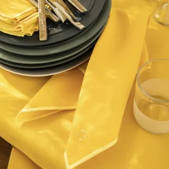 Sunflower Yellow Cotton & Linen Shades