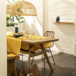 Sunflower Yellow Cotton & Linen Shades